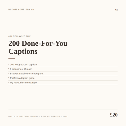 200 Done-For-You Captions for Beauty Pros — Ready-to-Post Swipe File