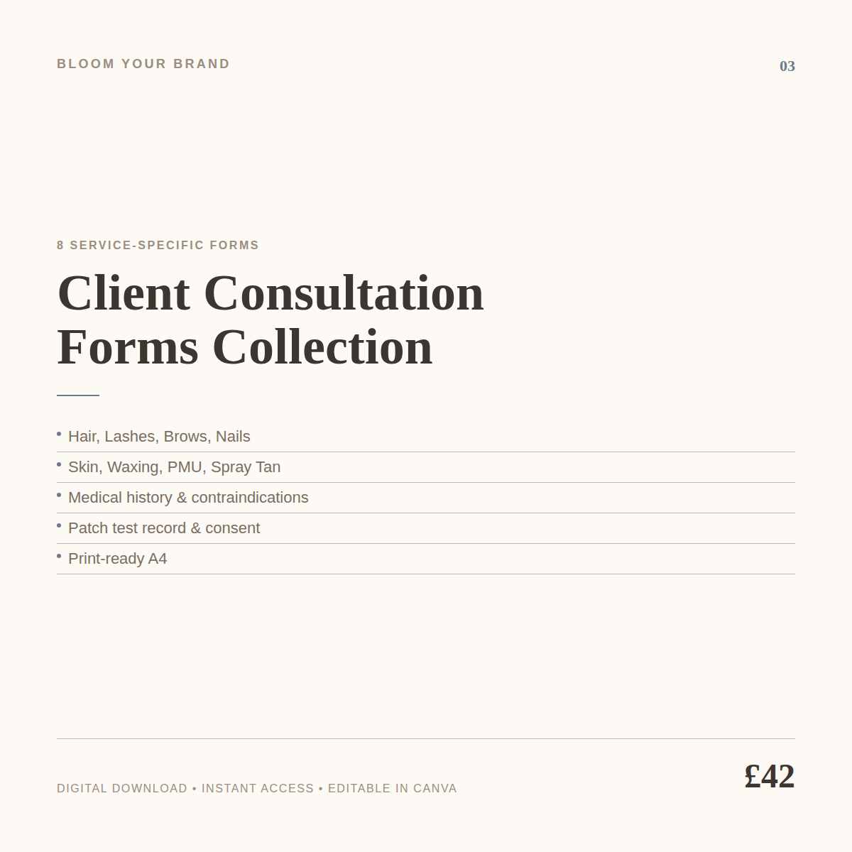 The Professional Consultation Forms Collection — 8 Service Forms for Beauty Pros